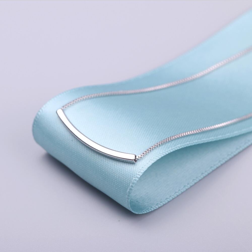 Classic Silver  tube Necklace jewelry